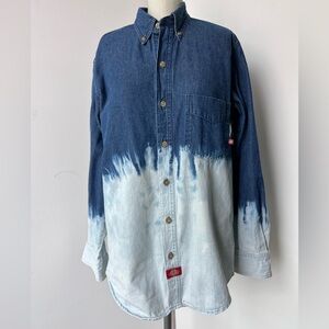 Dickies Denim button down custom dyed size S